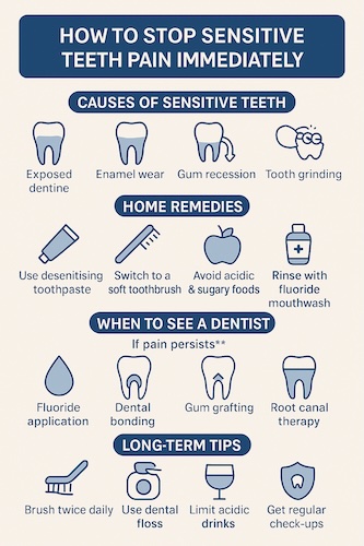 sensitive teeth infographic